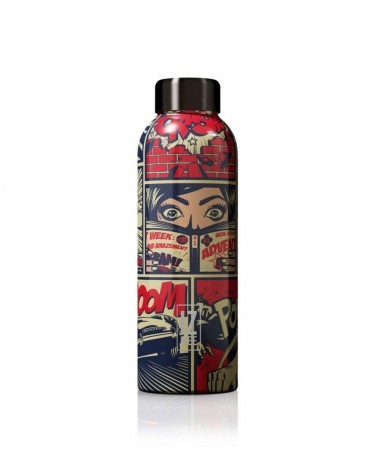 NY Comics - Thermo Trinkflasche Edelstahl 510 ml IZMEE trink thermos flaschen wasserflaschen sport kaufen