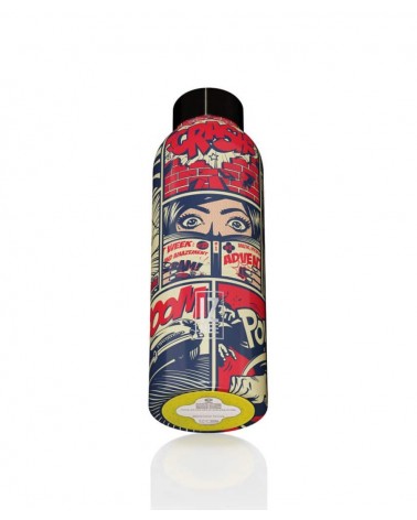 NY Comics - Thermo Trinkflasche Edelstahl 510 ml IZMEE trink thermos flaschen wasserflaschen sport kaufen