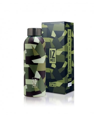 Jungle Army - Gourde Isotherme 510ml IZMEE gourde sport metal d eau aluminium thé design