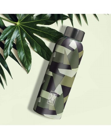 Jungle Army - Gourde Isotherme 510ml IZMEE gourde sport metal d eau aluminium thé design