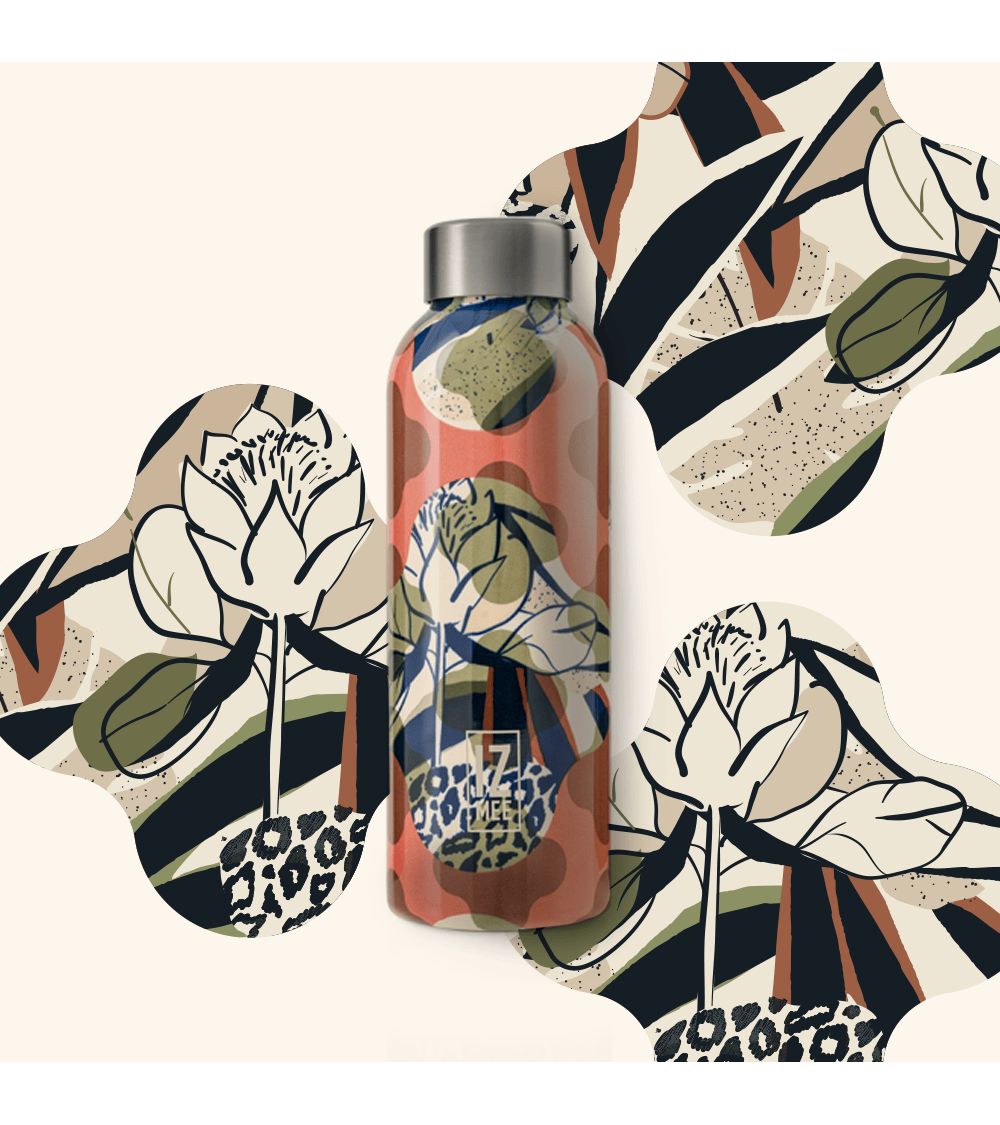 Lazy Flowers - Thermo Flask 510 ml IZMEE best water bottle