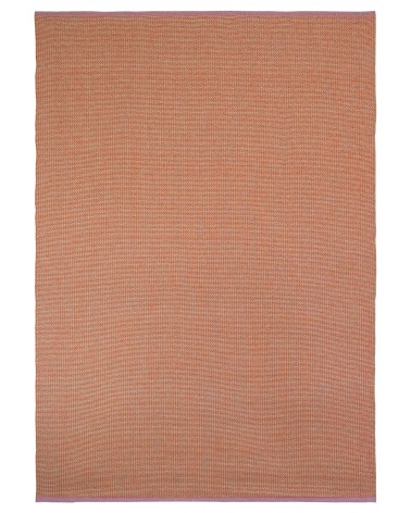 Benny Orange - Tapis vinyle tissé Brita Sweden tapis scandinave en vinyle lavable en machine de cuisine exterieur salon couloir