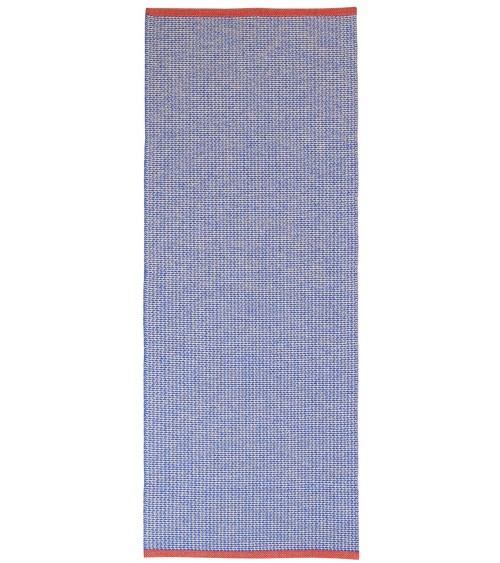 Benny Blue - Vinyl Rug Brita Sweden cool vinyl rugs runner for kitchen washable outdoor rugs