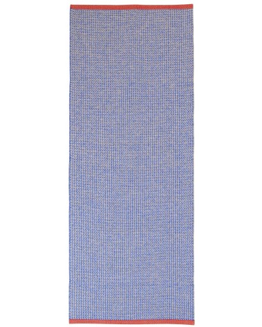 Benny Blue - Vinyl Rug Brita Sweden cool vinyl rugs runner for kitchen washable outdoor rugs