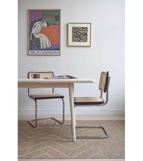 Mei Beige - Tappeto in vinile Brita Sweden passatoia tappeti da cucina lavabile in lavatrice per esterno