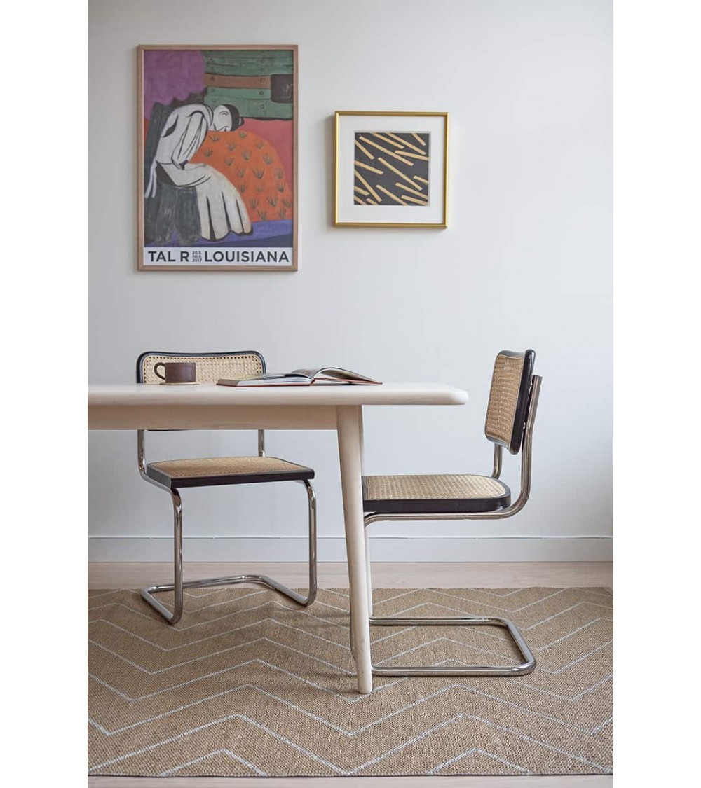 Mei Beige - Tappeto in vinile Brita Sweden passatoia tappeti da cucina lavabile in lavatrice per esterno