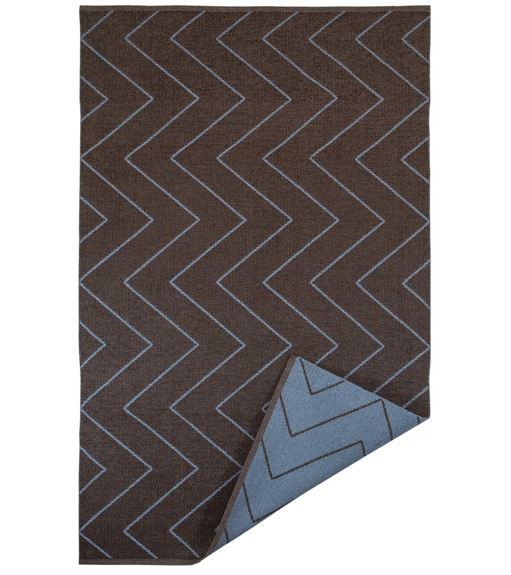Mei Brown - Tapis vinyle tissé Brita Sweden tapis scandinave en vinyle lavable en machine de cuisine exterieur salon couloir
