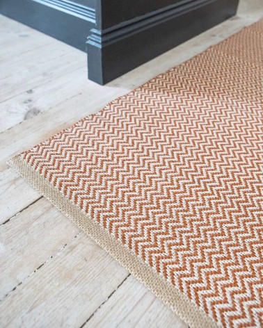 Vinyl Rug - STRAND Orange Brita Sweden cool vinyl rugs runner for kitchen washable outdoor rugs