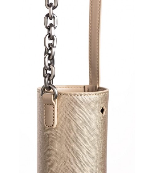 Florence Saffiano - Bottle holder with shoulder strap IZMEE best water bottle