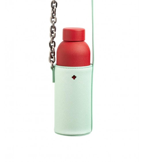 Florence Saffiano - Bottle holder with shoulder strap IZMEE best water bottle