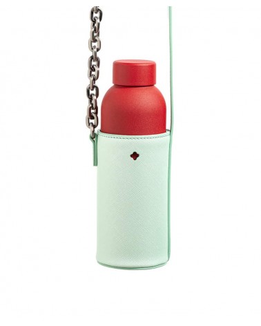 Florence Saffiano - Bottle holder with shoulder strap IZMEE best water bottle