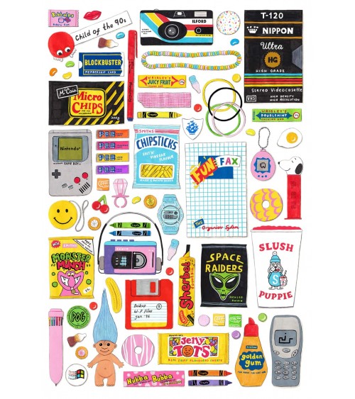 In the 90's - Puzzle 1000 Teile Happily Puzzles  coole lustige schöne puzzle kaufen shönes motiv