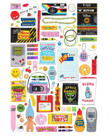 In the 90's - Puzzle 1000 Teile Happily Puzzles  coole lustige schöne puzzle kaufen shönes motiv