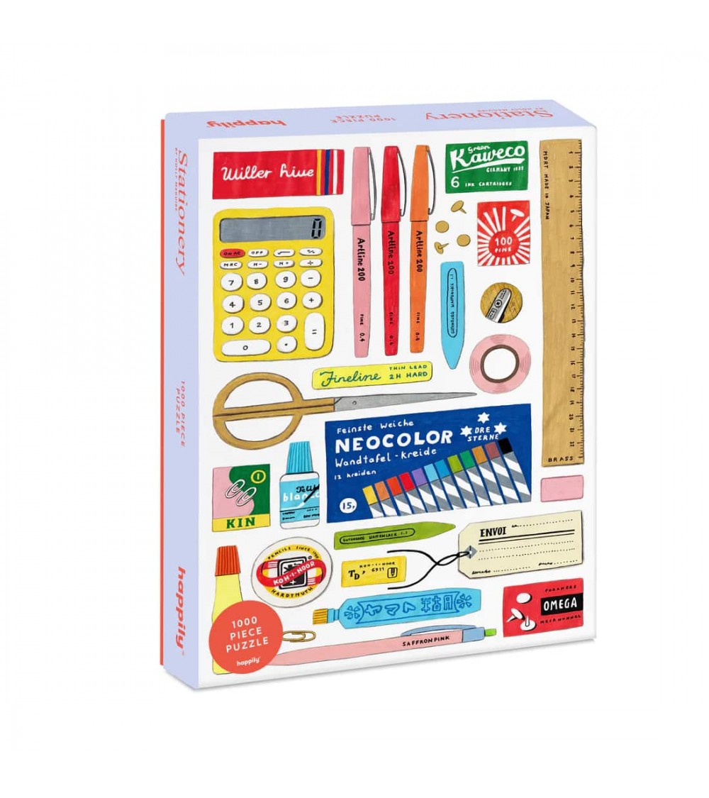 Stationery - Puzzle 1000 Teile Happily Puzzles the Jigsaw happy art puzzle spiele der Tages für Erwachsene Kinder kaufen