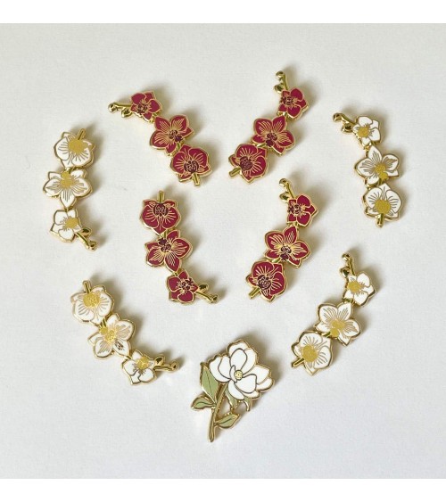 Pin's - Magnolia Plant Scouts pins rare métal originaux bijoux suisse