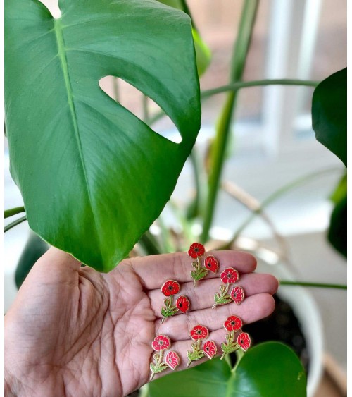 Pin's - Coquelicot Plant Scouts pins rare métal originaux bijoux suisse