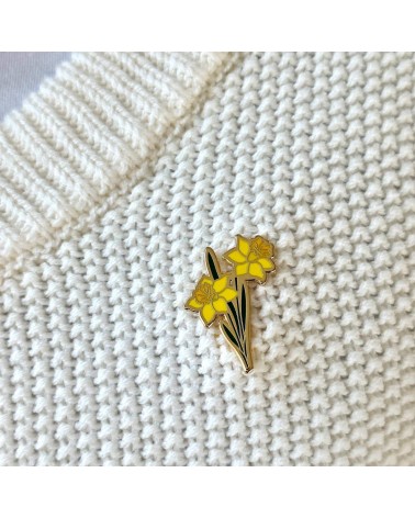 Enamel Pin - Daffodil Plant Scouts broches and pins hat pin badges collectible