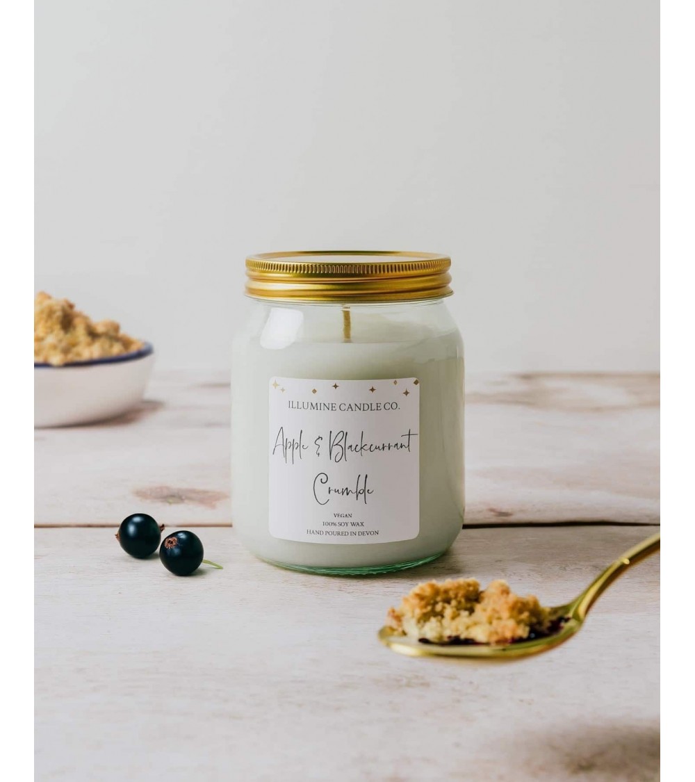 Apple & Blackcurrant Crumble - Scented Candle handmade good smelling candles shop store