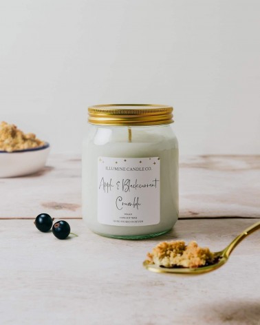 Apple & Blackcurrant Crumble - Scented Candle handmade good smelling candles shop store