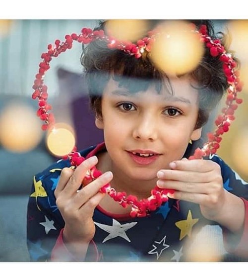 Heart with Red Tassels - Fairy light Melanie Porter lighted illuminated decoration indoor bedroom