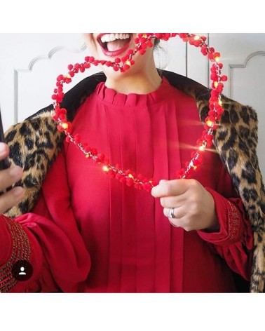 Heart with Red Tassels - Fairy light Melanie Porter lighted illuminated decoration indoor bedroom