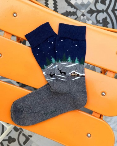 Socken - Winterland Paket Besocks Socke lustige Damen Herren farbige coole socken mit motiv kaufen