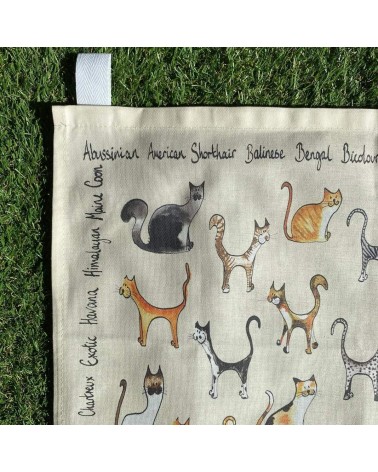 Serviette de cuisine - Chats Illustration by Abi torchon vaisselle qualité serviette haut de gamme beaux essuie main originaux