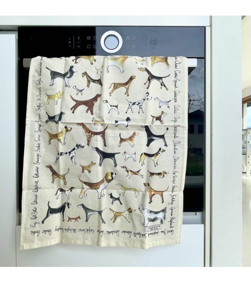 Tea Towel - Dogs Illustration by Abi best kitchen hand towels fall funny cute