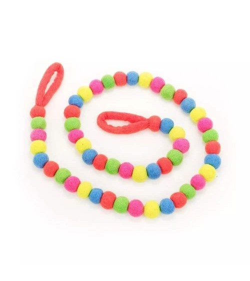 Guirlande de boules en feutre fluo - Décoration à suspendre Felt so good original kitatori suisse