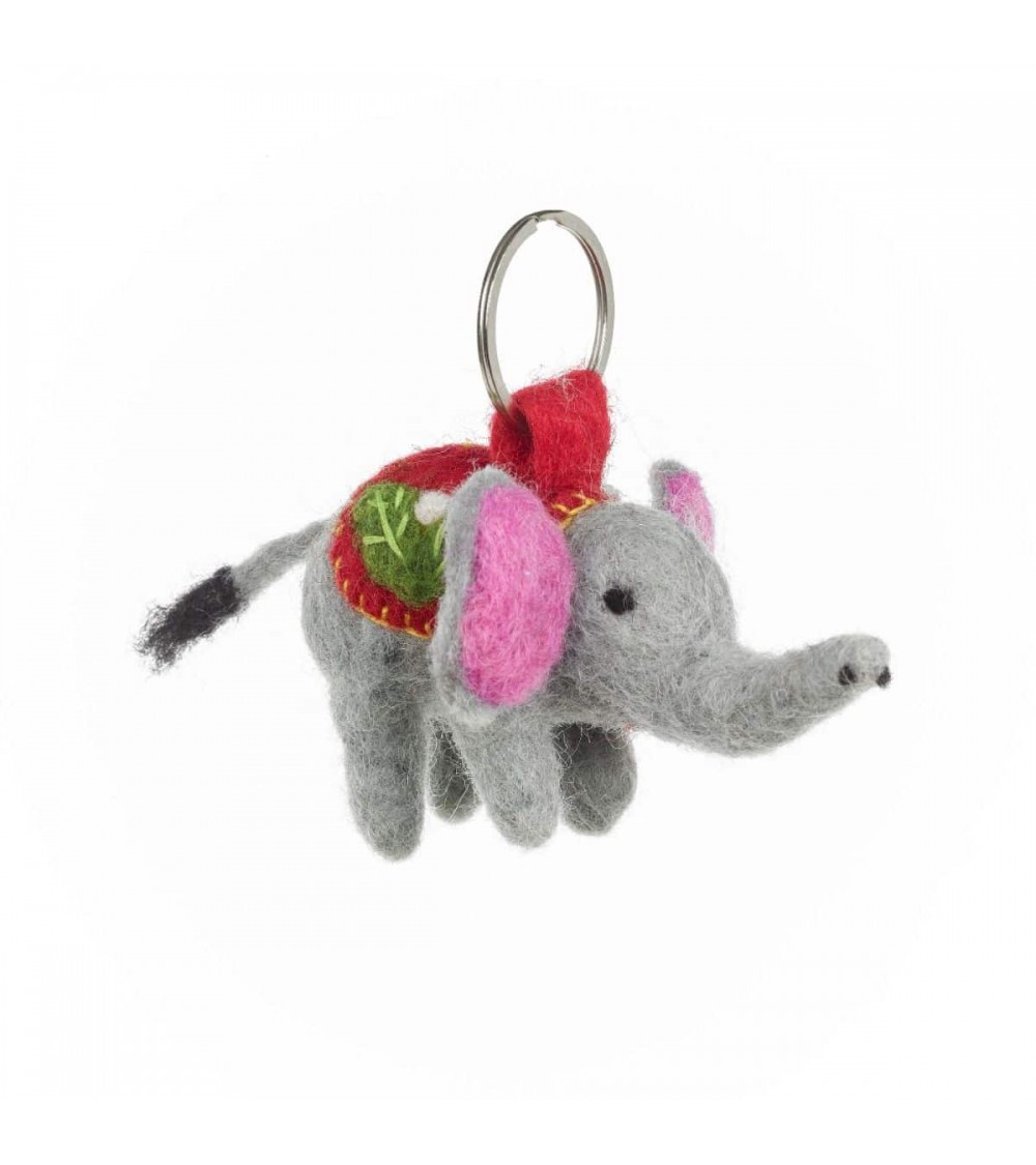 Elephant - Cool Handcrafted Keychain Felt so good original gift idea switzerland