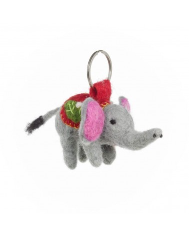 Elephant - Cool Handcrafted Keychain Felt so good original gift idea switzerland