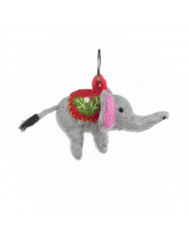 Elephant - Cool Handcrafted Keychain Felt so good original gift idea switzerland