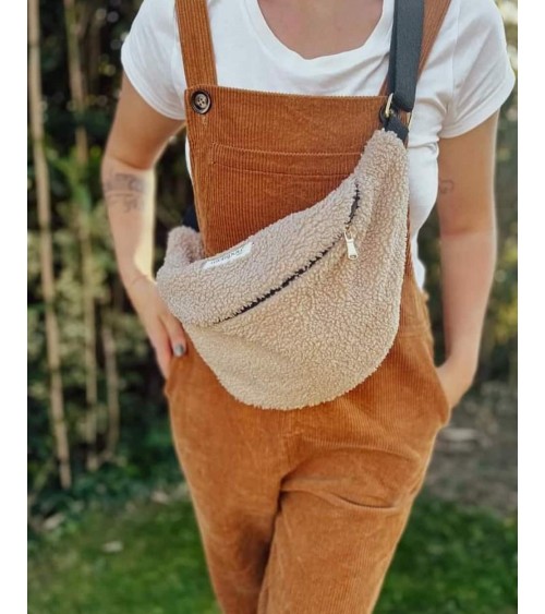 Marsupio, Borsa fasciatoio - Summer - Tessuto bouclé beige Mellipou originale kitatori