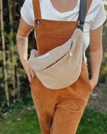 Marsupio, Borsa fasciatoio - Summer - Tessuto bouclé beige Mellipou originale kitatori