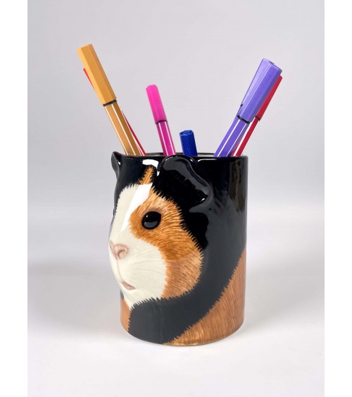 Guinea Pig - Animal Pencil pot & Flower pot Quail Ceramics pretty pen pot holder cutlery toothbrush makeup brush