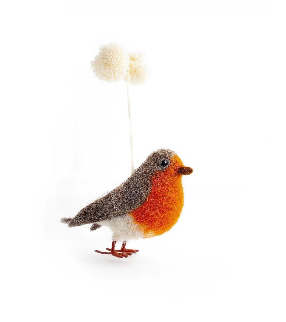 Robin - Hanging Decoration Sew Heart Felt original kitatori switzerland