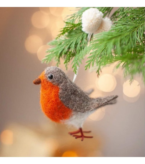 Robin - Hanging Decoration Sew Heart Felt original kitatori switzerland