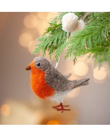Robin - Hanging Decoration Sew Heart Felt original kitatori switzerland
