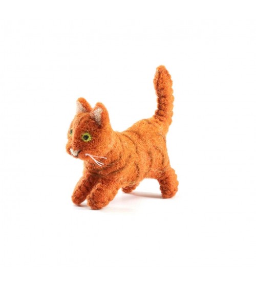 Ginger Cat - Felt Decorative object Sew Heart Felt original kitatori switzerland