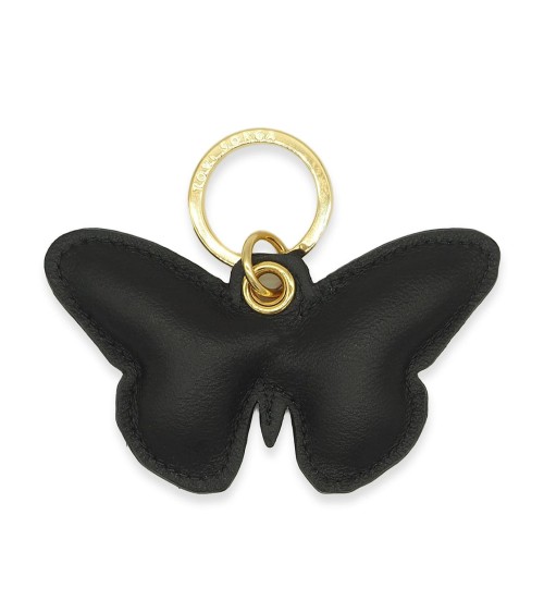Leather Keyring - Royal Purple Butterfly Alkemest original gift idea switzerland