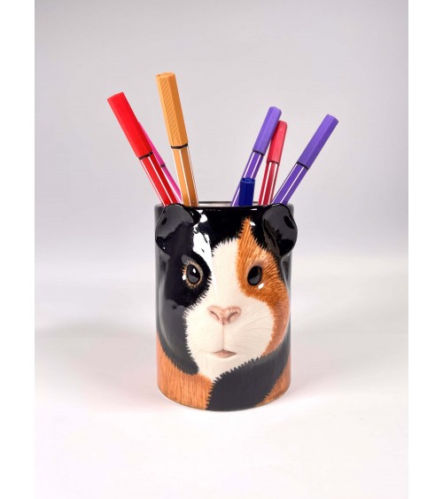 Guinea Pig - Animal Pencil pot & Flower pot Quail Ceramics pretty pen pot holder cutlery toothbrush makeup brush