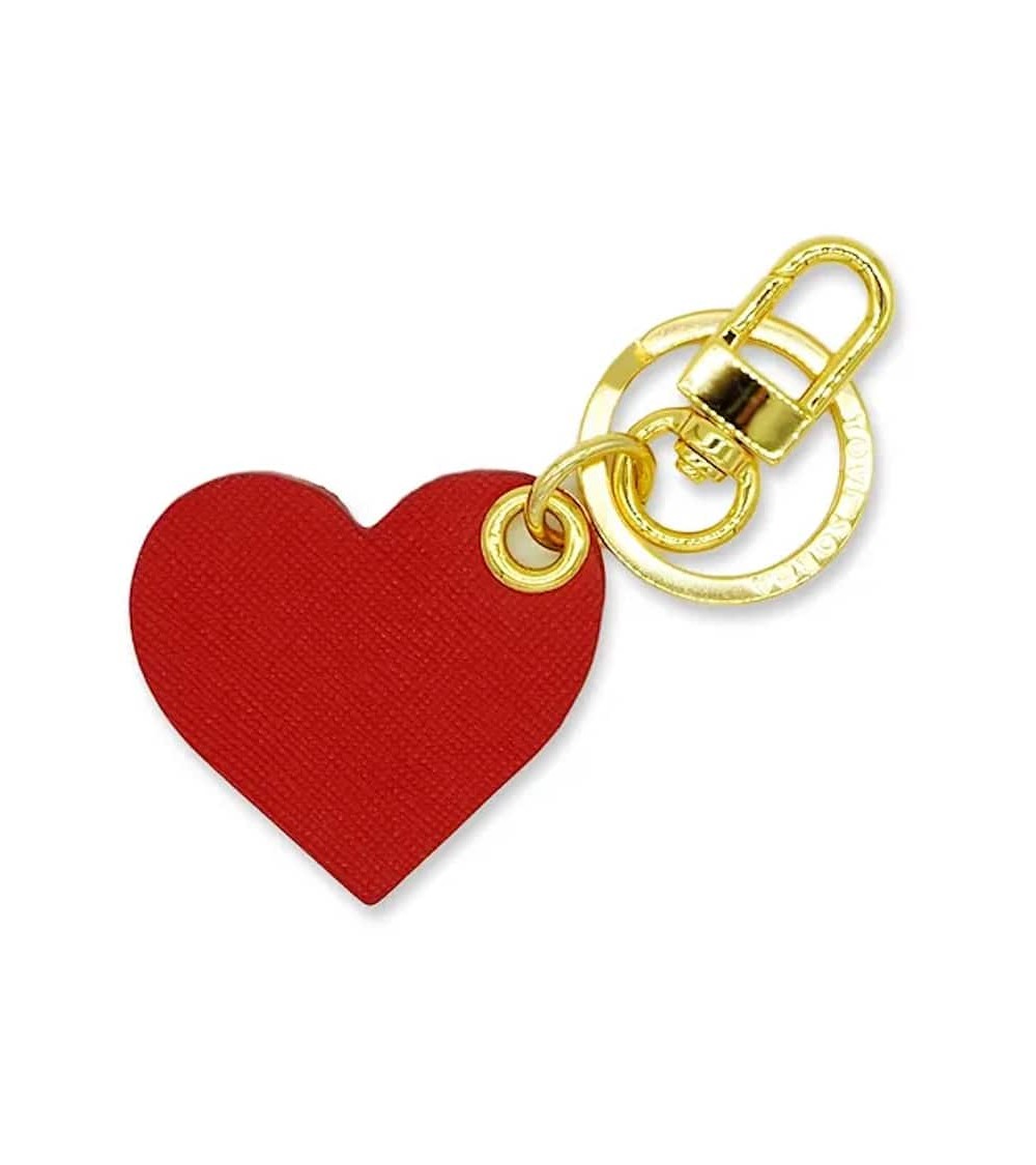 Leather Keyring - Red Heart Alkemest original gift idea switzerland
