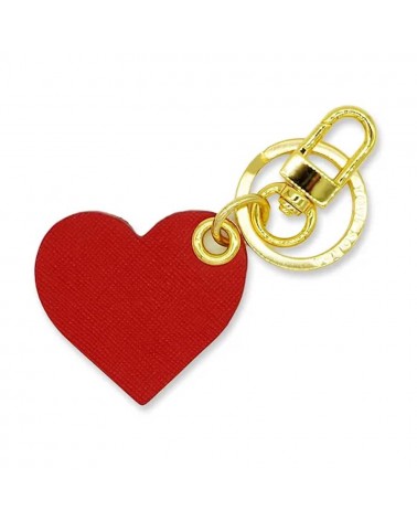 Leather Keyring - Red Heart Alkemest original gift idea switzerland