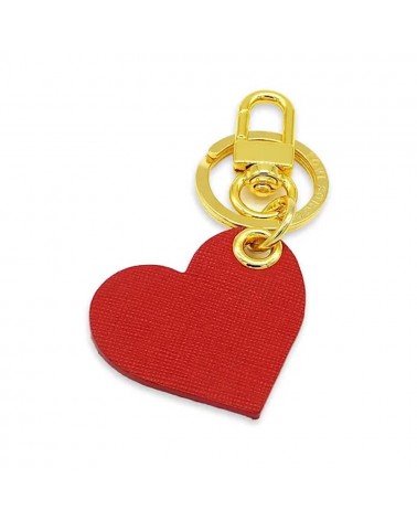 Leather Keyring - Red Heart Alkemest original gift idea switzerland