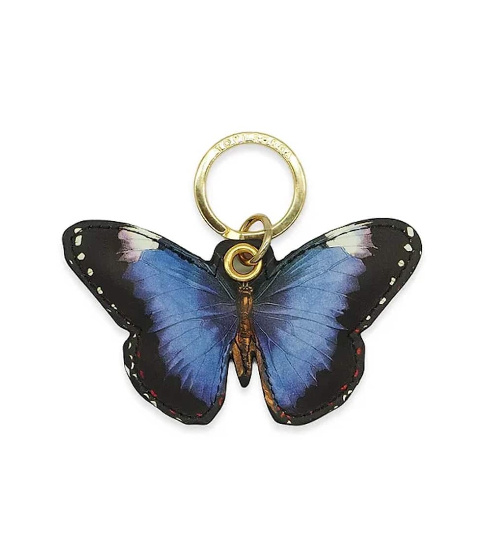 Leather Keyring - Royal Purple Butterfly Alkemest original gift idea switzerland