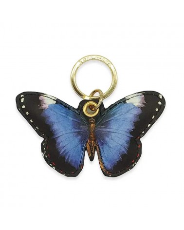Leather Keyring - Royal Purple Butterfly Alkemest original gift idea switzerland