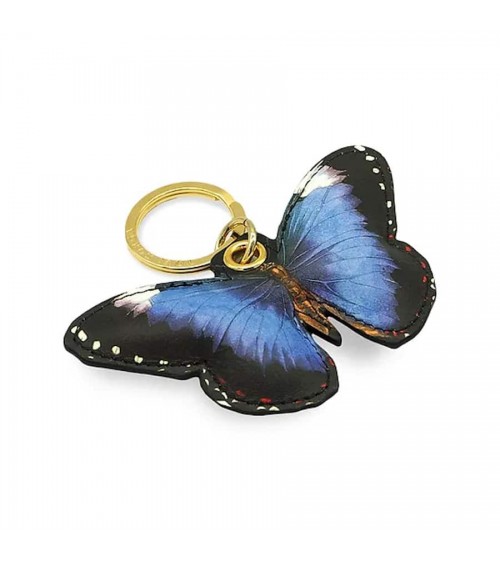 Portachiavi in pelle - Farfalla royal purple Alkemest idea regalo svizzera