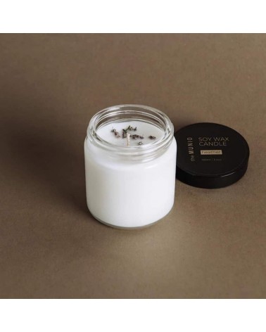 Heather - Mini Bougie Parfumée dans un pot en verre  artisanale maison originale naturelle suisse