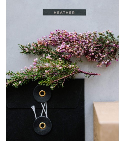 Heather - Mini Bougie Parfumée dans un pot en verre  artisanale maison originale naturelle suisse