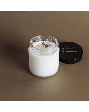 Wild flowers - Mini Scented Candle in glass votive handmade good smelling candles shop store